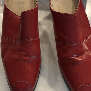 Munro Women's Red Leather Heels